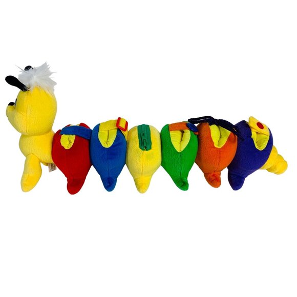 Edushape Dress A Pillar Toddler Learn How Plush Caterpillar Discovery Toy 24" - Picture 6 of 15